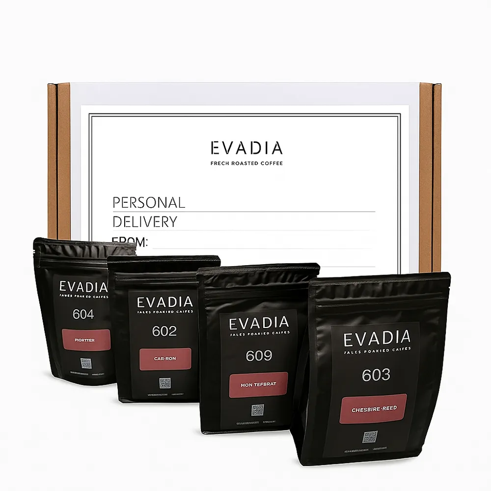 НАБОР КОФЕ БЕЗ КИСЛИНКИ ПОД МОЛОКО 4 вида кофе по 250 гр.